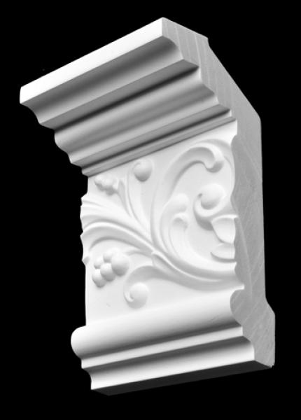 Decke 072 PU  15x6,4cm  feste Stuckleiste für Raumgestaltung
